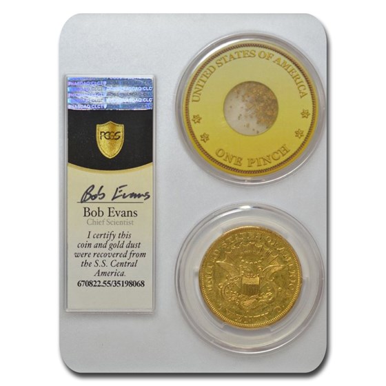 1851-O $20 Liberty Gold SS Central America AU-55 PCGS 1851-O $20 Liberty Gold SS Central America AU-55 PCGS